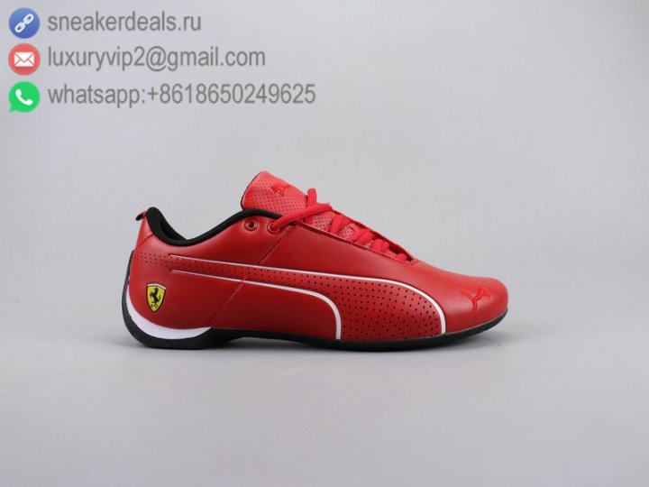 Puma SF Future Cat ULtra Ferrari Men Low Racing Leather Shoes Red Size 38-45